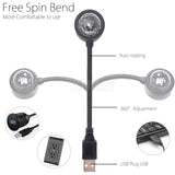 Adjustable Car Roof Star Night Light with 9 Modes and USB Power