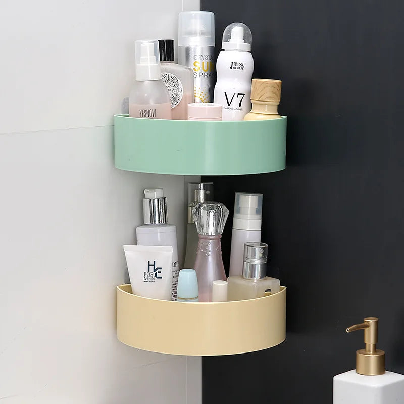 Elegant Bathroom Corner Shower Shelf Organizer Set