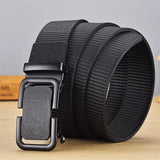 Men's Nylon Tactical Belt with Adjustable Buckle for Casual and Formal Wear