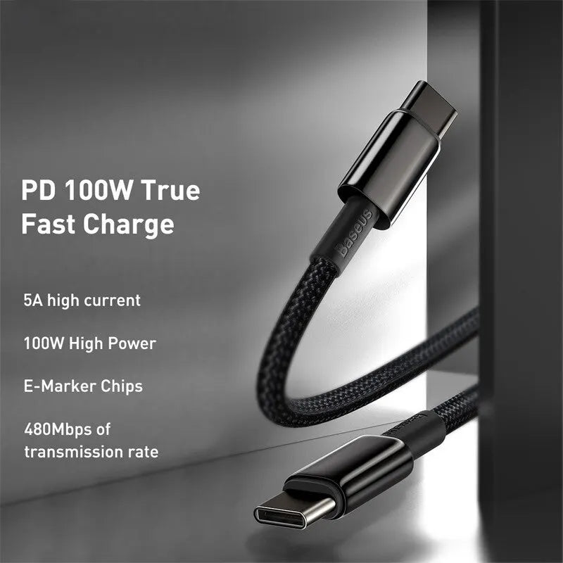 100W Type C Fast Charger Cable