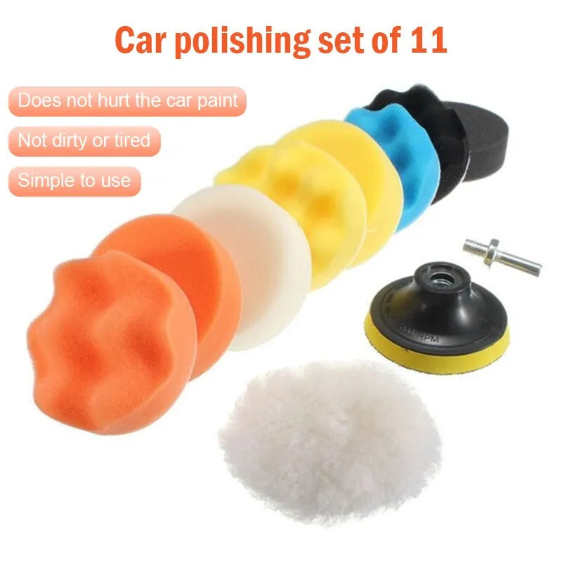 Car Detailing Drill Attachment Kit for Effortless Polishing and Cleaning