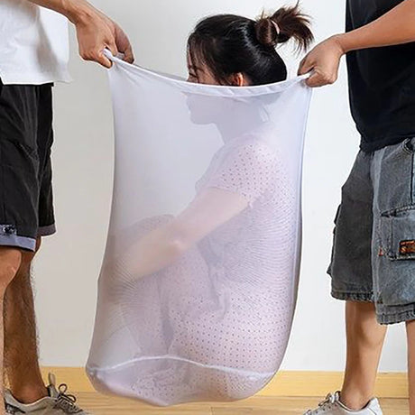 Large Mesh Laundry Bag with Drawstring Closure for Washing Machine Clothes Organizer