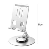 Swivel Axis Metal Desktop Phone Holder Stand with Stable Rotating Base