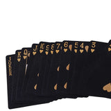 Luxury Black Gold Waterproof Playing Cards with Magic Dmagic Package - Perfect Game Gift Collection
