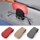 Car Interior Magnetic Glasses Holder with Leather Clip