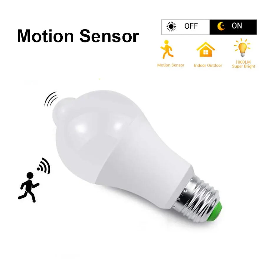 Smart LED Bulb with Motion Sensor and Dusk Dawn Feature for Home Lighting