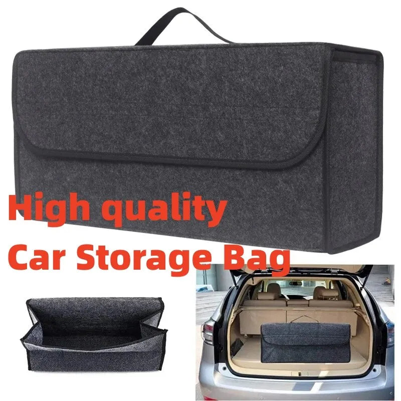 Car Trunk Storage Organizer for Boots and Tools With Anti-Slip Compartments