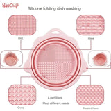 Gentle Makeup Brush Cleaning Bowl & Tool Set - Wet & Dry Cleaning Solution for Bristles