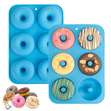Silicone Donut Mold for Baking 6 Doughnuts and Mini Cupcakes