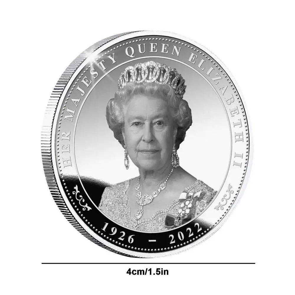 Queen Elizabeth II Platinum Jubilee Commemorative Memorial Coin - 1952-2022 Party Favor and Collectible