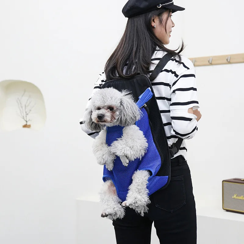 Pet Dog Carrier Backpack with Mesh Camouflage Design