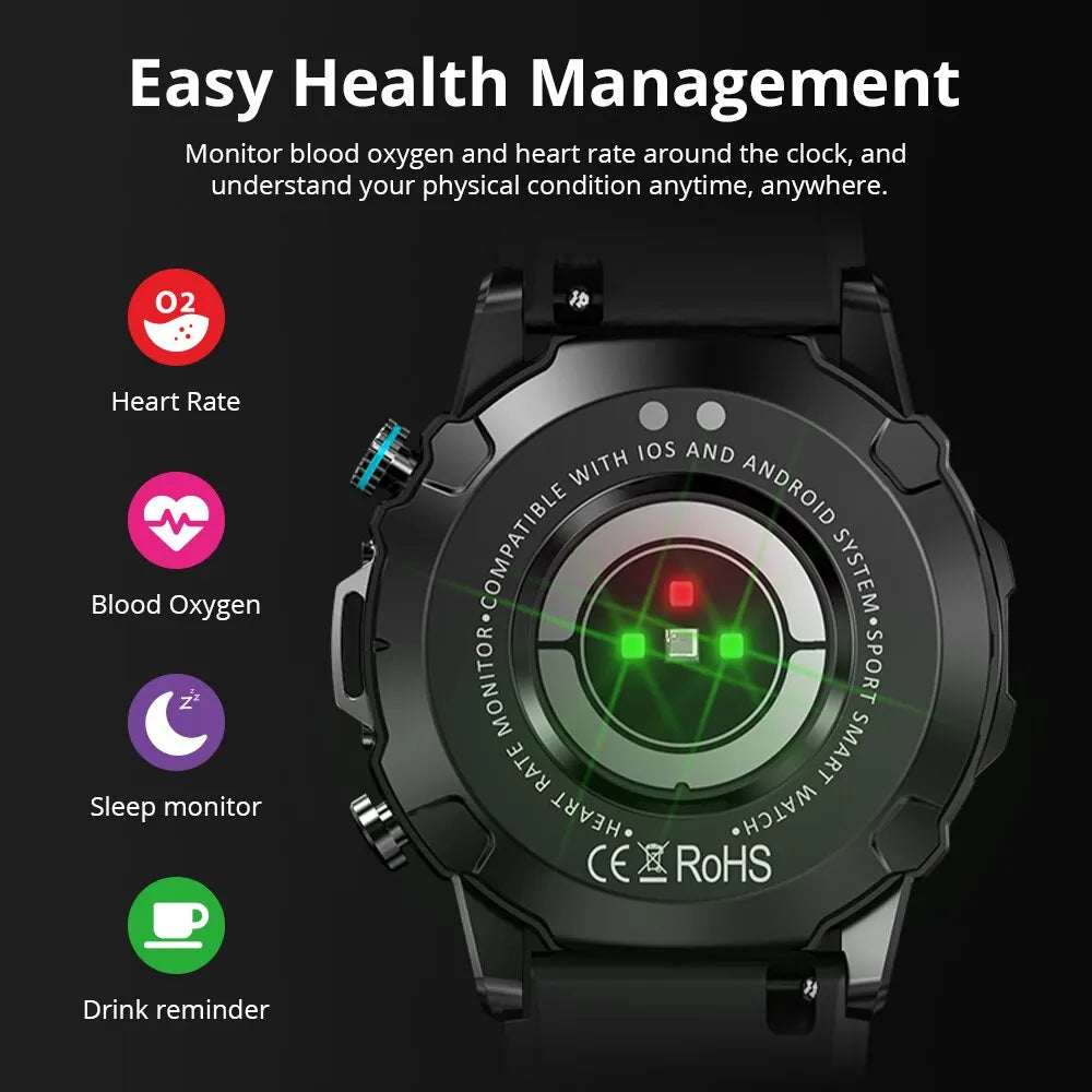 Ultra HD AMOLED Display Smartwatch with Voice Calling Feature and Military-Grade Durability