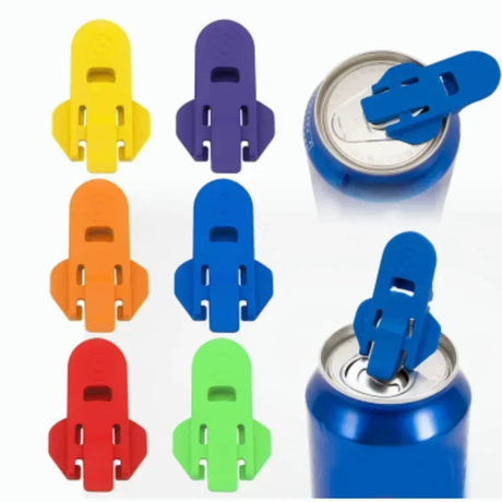 6-Pack Colorful Easy Can and Bottle Opener Set for Effortless Kitchen Convenience