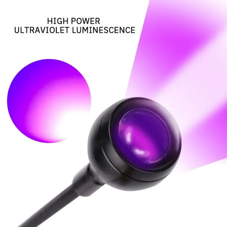 Versatile Purple UV Glue Curing Lamp with Portable Clip