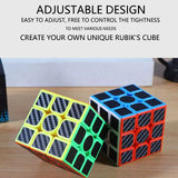 Enhanced Carbon Fiber Sticker Speed Cube Puzzling Toy