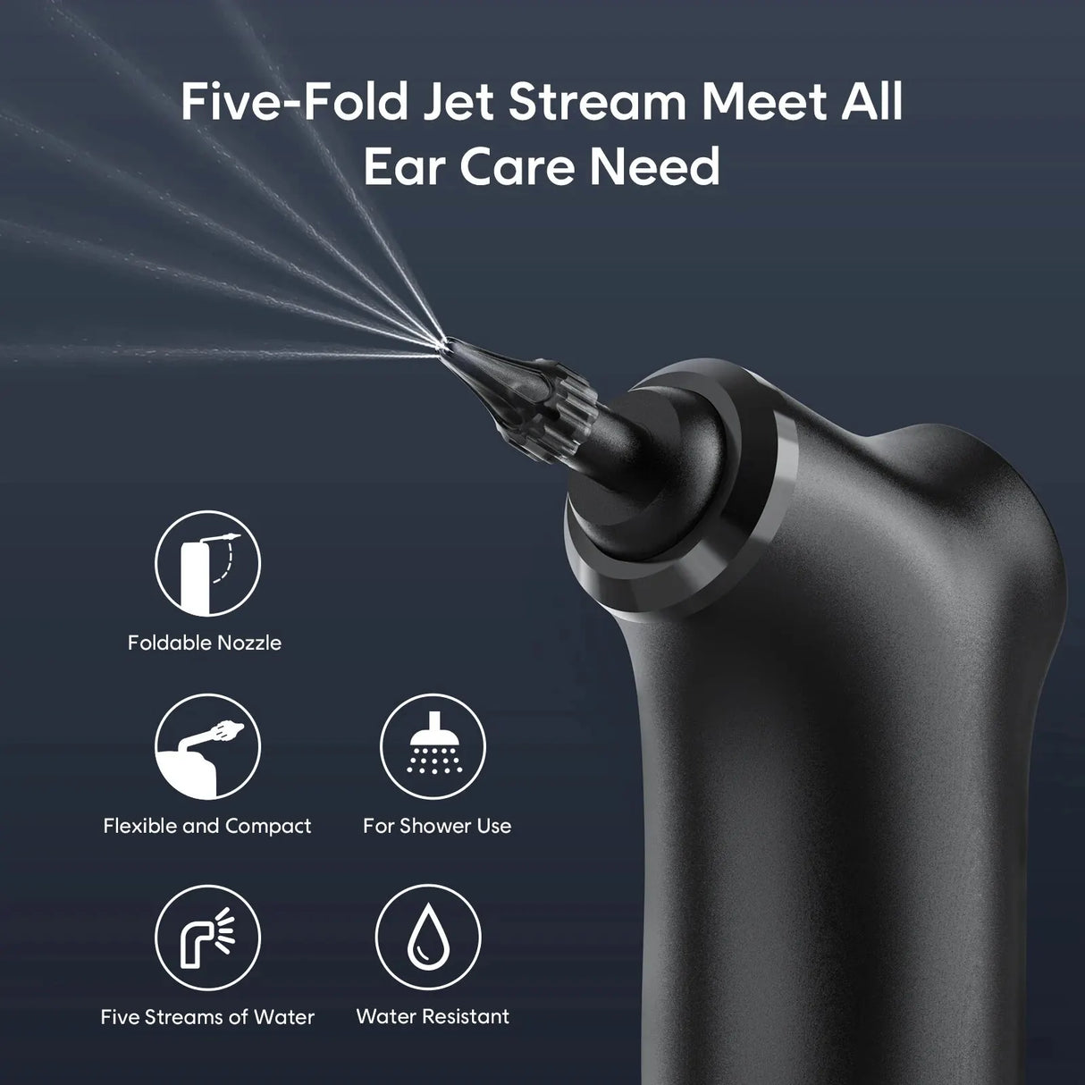 Multifunctional Waterproof Electric Ear Hygiene Kit with 4 Cleaning Modes