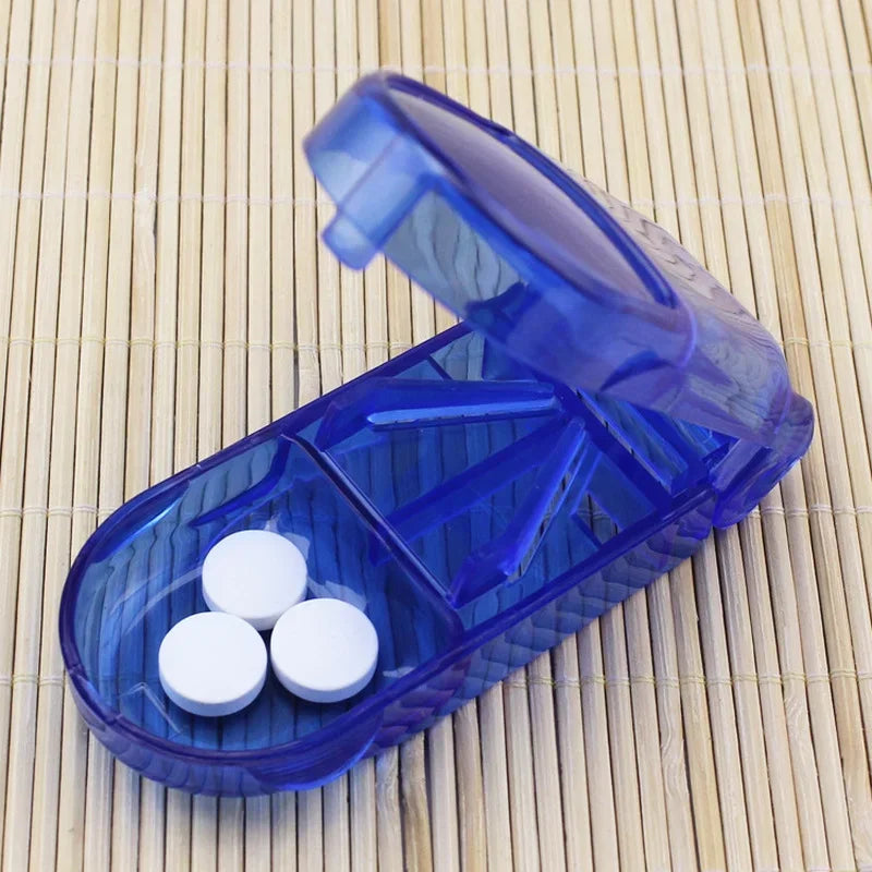 Elderly-Friendly Pill Cutter and Dispenser with Storage Box