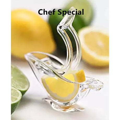 Bird-Inspired Manual Lemon Squeezer with Portable Acrylic Design