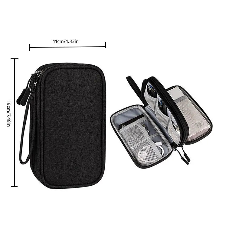 Multifunctional Eco-Friendly Digital Accessory Organizer - Portable Storage Bag for Travel Essentials