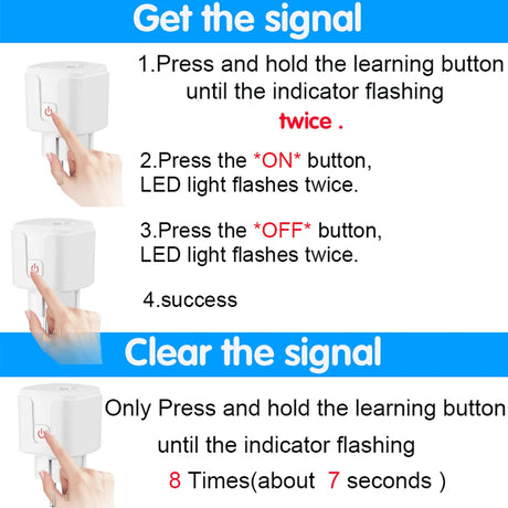 Wireless Smart Socket Plug with Remote Control for Lights and Outlets