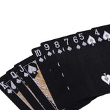 Gold-Infused Black Waterproof Playing Cards Set