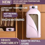 Portable 600W Smart Electric Clothes Dryer with Foldable Design and Timing Control