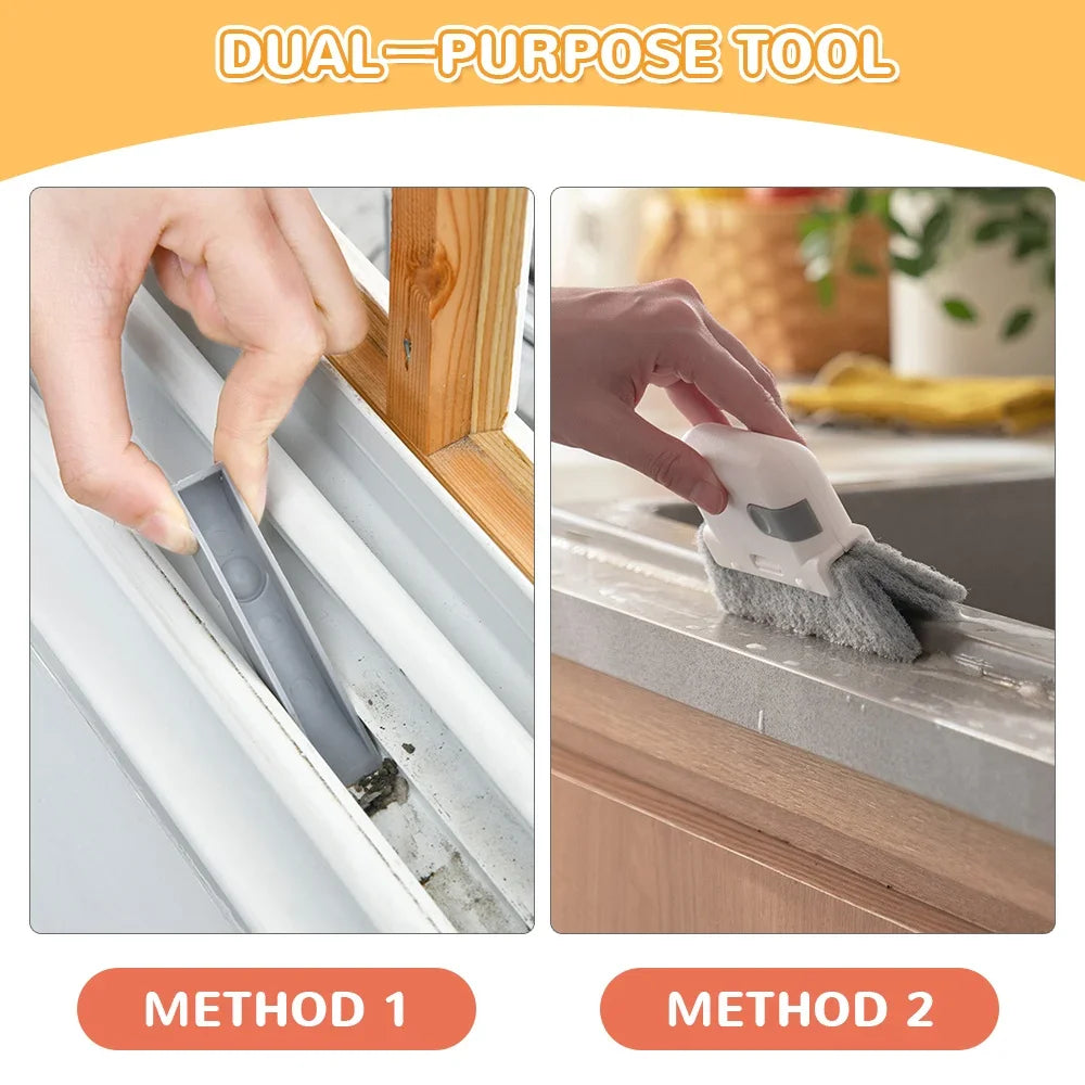 2-in-1 Hand-Held Cleaning Tool for Tight Spaces