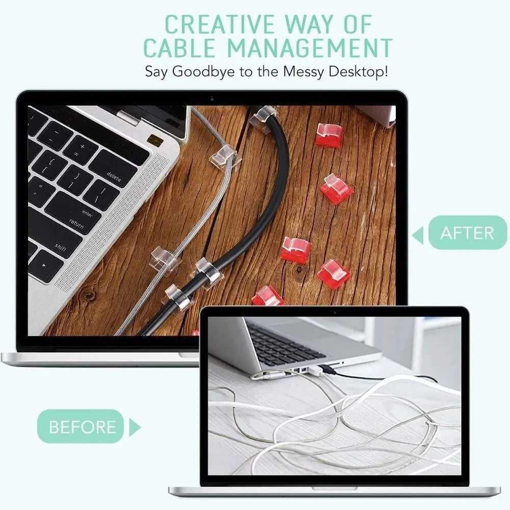 50pcs Cable Organizer Clips for Efficient Cable Management