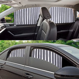 Magnetic Car Window Sunshade Pair with Full UV Protection and Privacy Features