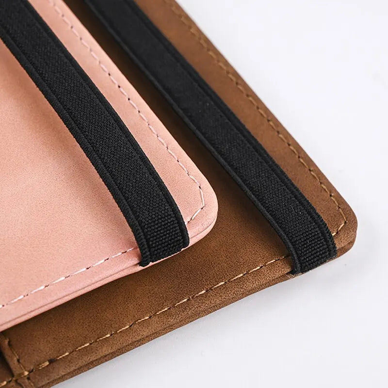 Men's Travel Passport and Business Card Holder Wallet