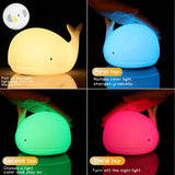 Whimsical Whale Night Light