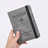 Men's Travel Passport and Business Card Holder Wallet