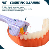 Triple Action Ultra-Soft Bristle Toothbrush for Comprehensive Oral Care