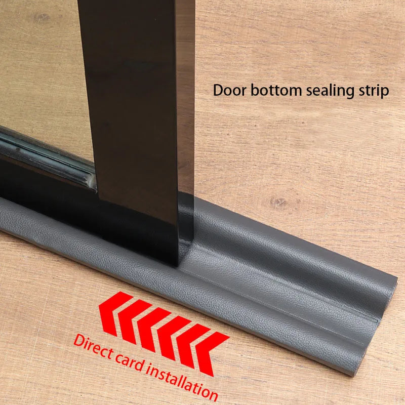 Weatherproof Soundproof Door Bottom Sealing Strip with Flexible Design