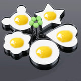 Stainless Steel 5Style Egg and Pancake Shaper for Creative Cooking