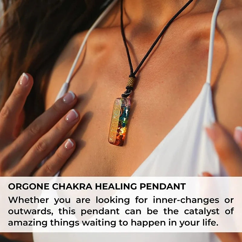 Balance Your Chakras with Retro Reiki Healing Pendant