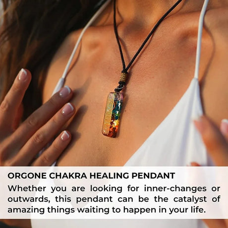 Balance Your Chakras with Retro Reiki Healing Pendant