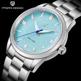 Men's Durable Stainless Steel Timepiece - 38mm Business Quartz Watch with AR Coating Sapphire and VH31 Movement