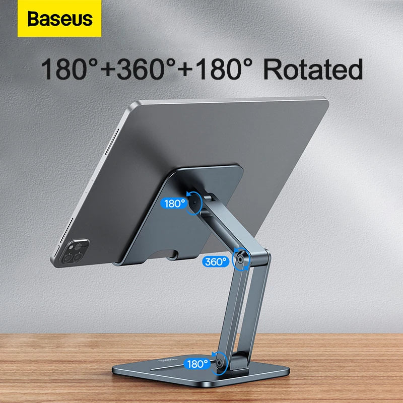 Universal Aluminum Alloy Foldable Phone and Tablet Stand