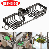 Kitchen and Bathroom Rust-Proof Faucet Drainer Rack and Organizer Stand