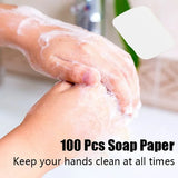 Portable Foaming Soap Sheets - On-The-Go Hygiene at Your Fingertips