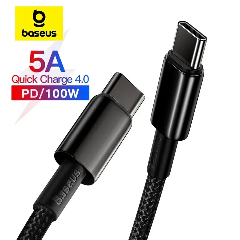 100W Type C Fast Charger Cable