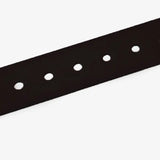 Stylish Black Faux Leather Belt with Square Buckle