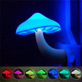 LED Night Light Mushroom Shape Sensor