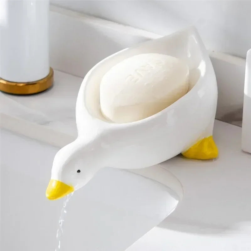 Duck-shaped Soap Holder for Fun Bath Times