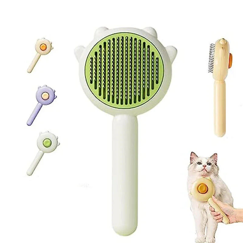 Effortless Pet Grooming Magical Comb for Cats and Dogs with Massage Brush