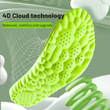 High Performance 4D Bamboo Fiber Sport Insole with Shock Absorption and Arch Support