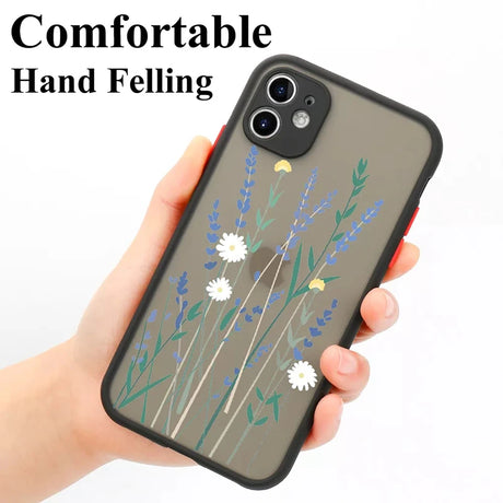 Floral Fantasy Protective Phone Case for Samsung Galaxy Series - Clear, Lightweight & Wireless Charging Compatible