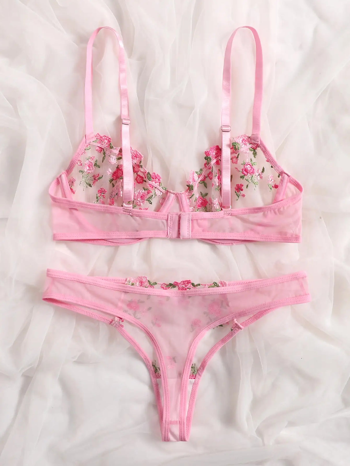 Sexy Fairy Floral Lace Lingerie Set with Skin Care Essentials