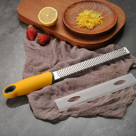 Sharp Blade Stainless Steel Fruit Grater Zester with Non-slip Handle